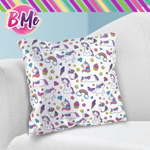 B. Me Sequin Surprise Doodle Pillow
