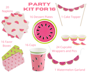 Watermelon Party Cupcake Kit
