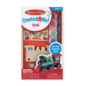 Melissa and Doug Created by Me! Train Wooden Craft Kit