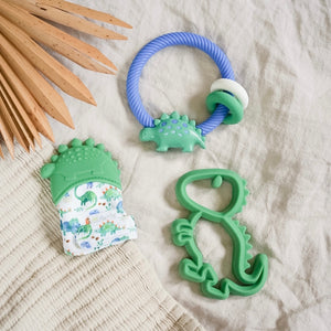 Dinosaur Ritzy Rattle™ Silicone Teether Rattle
