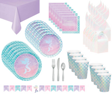 Load image into Gallery viewer, Iridescent Mermaid Party Supplies
