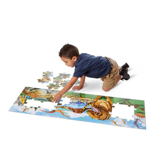 Melissa and Doug Land of Dinosaurs Floor Puzzle - 48 Pieces