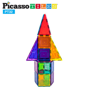 PicassoTiles® 32 Rocket Set PT32