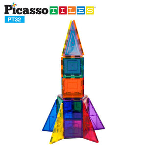 PicassoTiles® 32 Rocket Set PT32