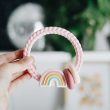 Load image into Gallery viewer, Rainbow Ritzy Rattle™ Silicone Teether Rattle
