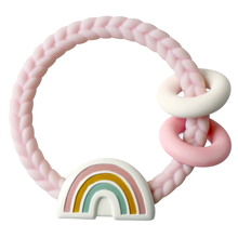 Load image into Gallery viewer, Rainbow Ritzy Rattle™ Silicone Teether Rattle
