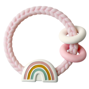 Rainbow Ritzy Rattle™ Silicone Teether Rattle