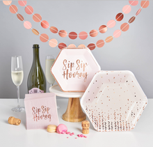 Load image into Gallery viewer, Rose Gold Sip Sip Hooray Party In A Box
