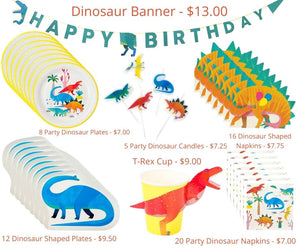 Talking Tables Dinosaur Shaped Party Plate
