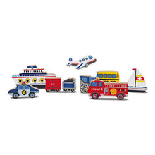 Load image into Gallery viewer, Melissa and Doug Vehicles Chunky Puzzle - 9 Pieces
