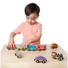 Load image into Gallery viewer, Melissa and Doug Wooden Train Cars
