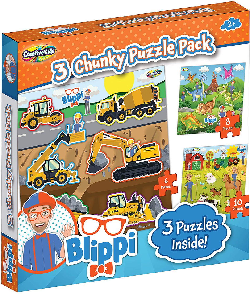 Blippi 3 Chunky Puzzle Pack