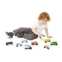 Load image into Gallery viewer, Melissa and Doug Wooden Town Vehicles
