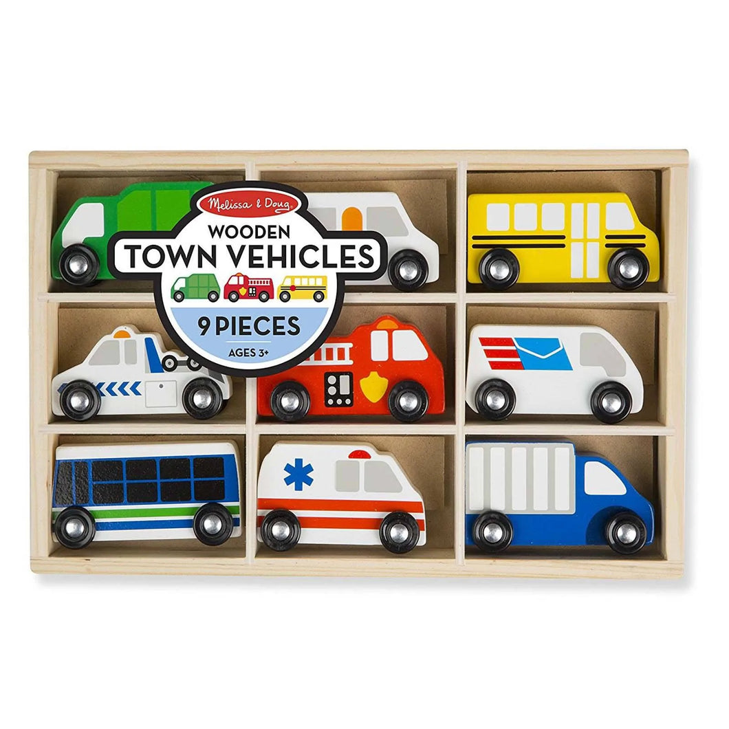 Melissa and Doug Wooden Town Vehicles